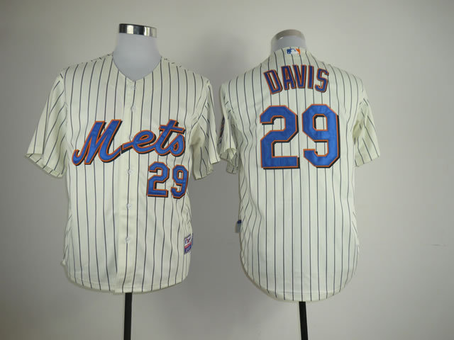 Men New York Mets #29 Davis Cream MLB Jerseys->new york mets->MLB Jersey